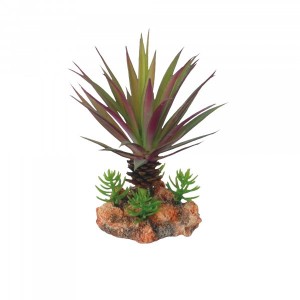 Eco Tech Crimson Spike Cactus 17cm